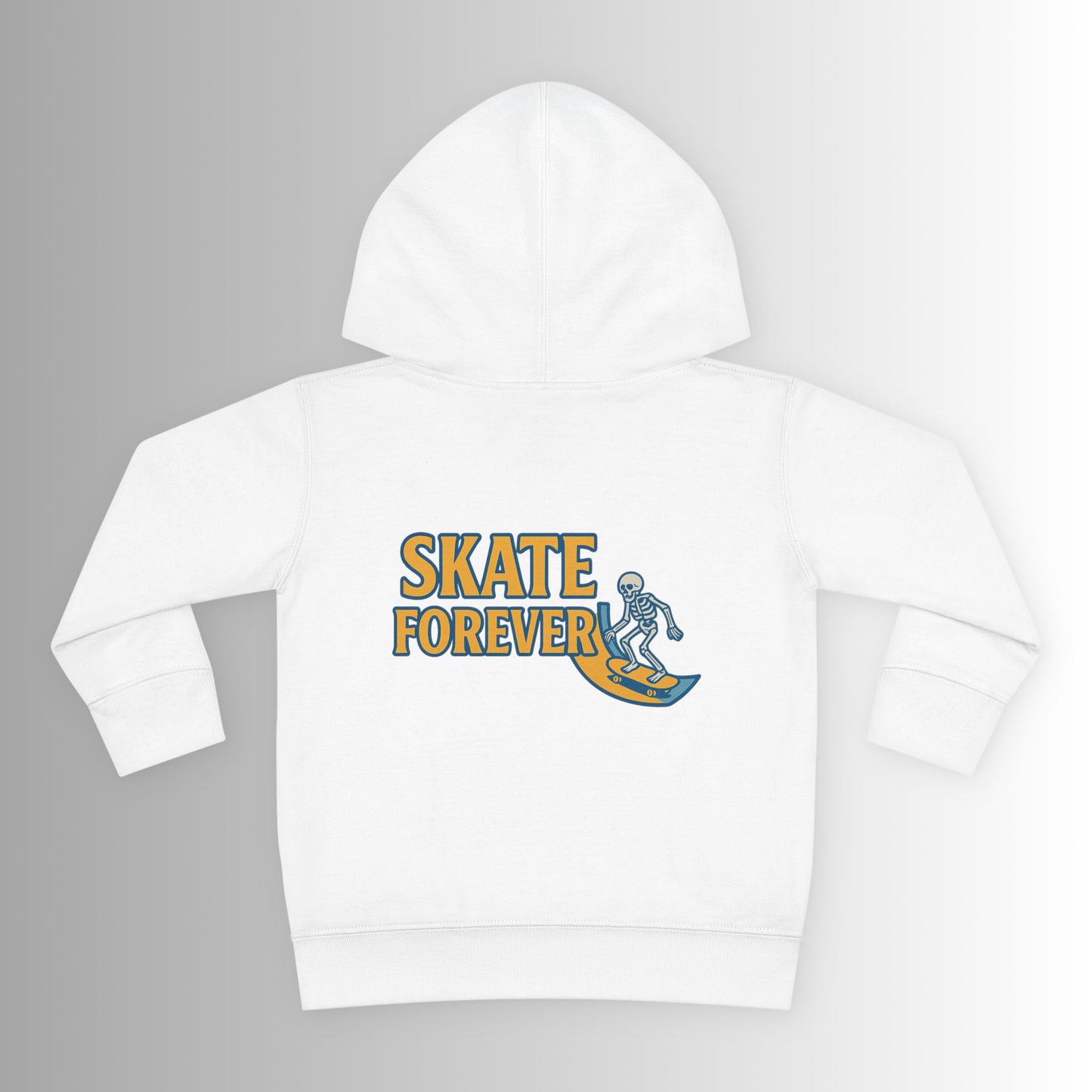 Toddler Hoodie — Neon 'Summer Vibes' Skeleton Pullover