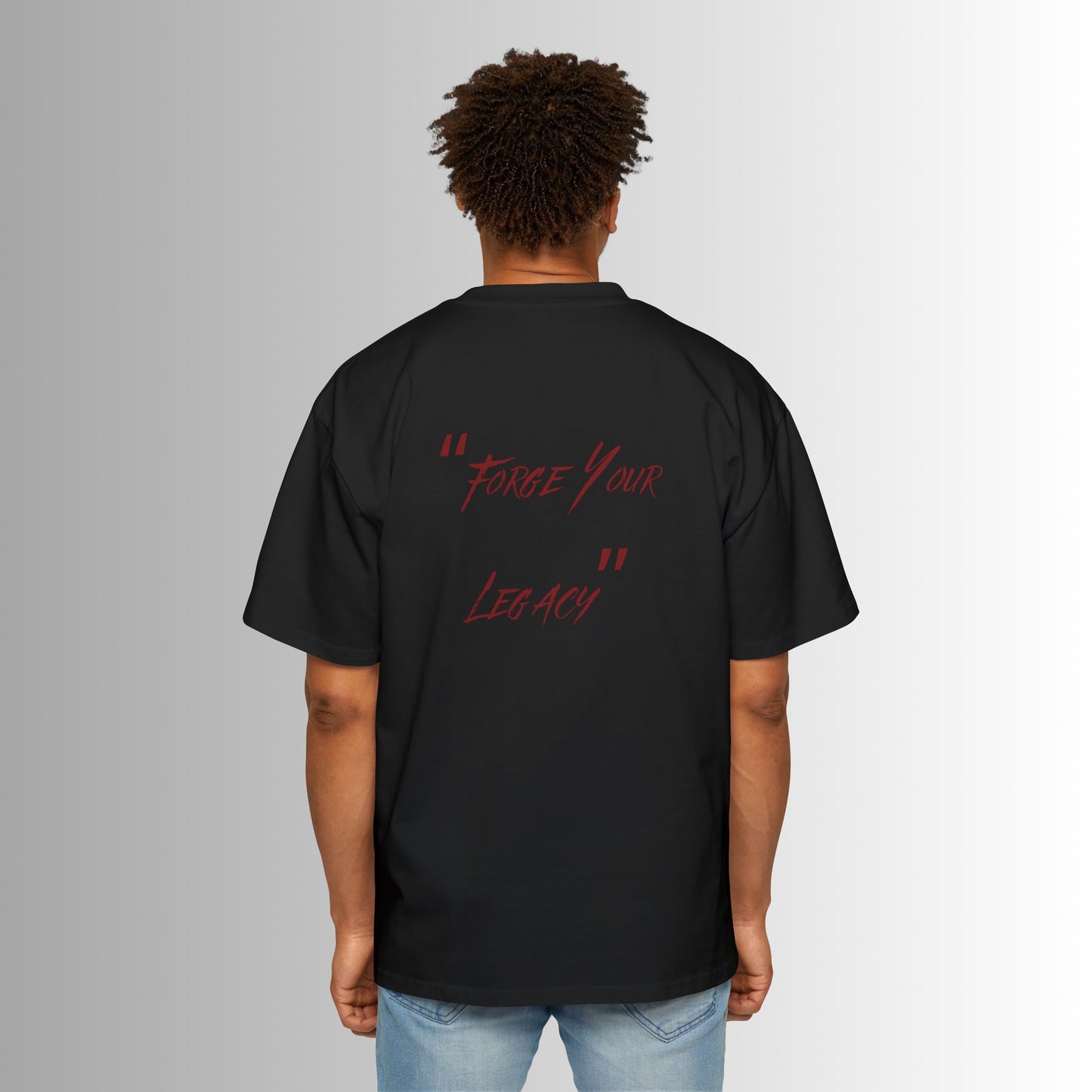 Men's Oversized Tee - Immortal Bloodlines - 'Forge Your Legacy' Graphic Shirt