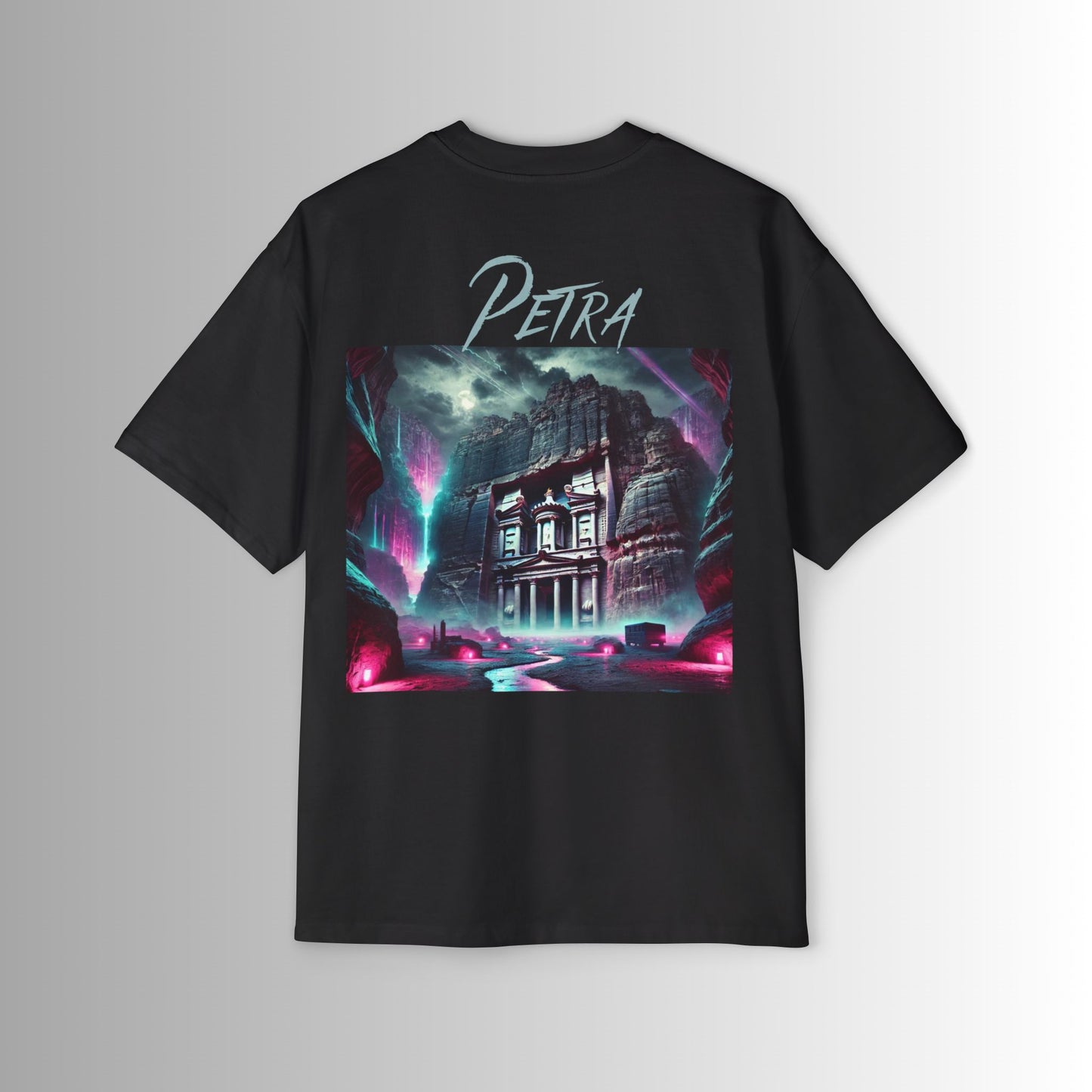 Immortal Bloodlines Men's Heavy Oversized Tee - Petra Graphic T-Shirt