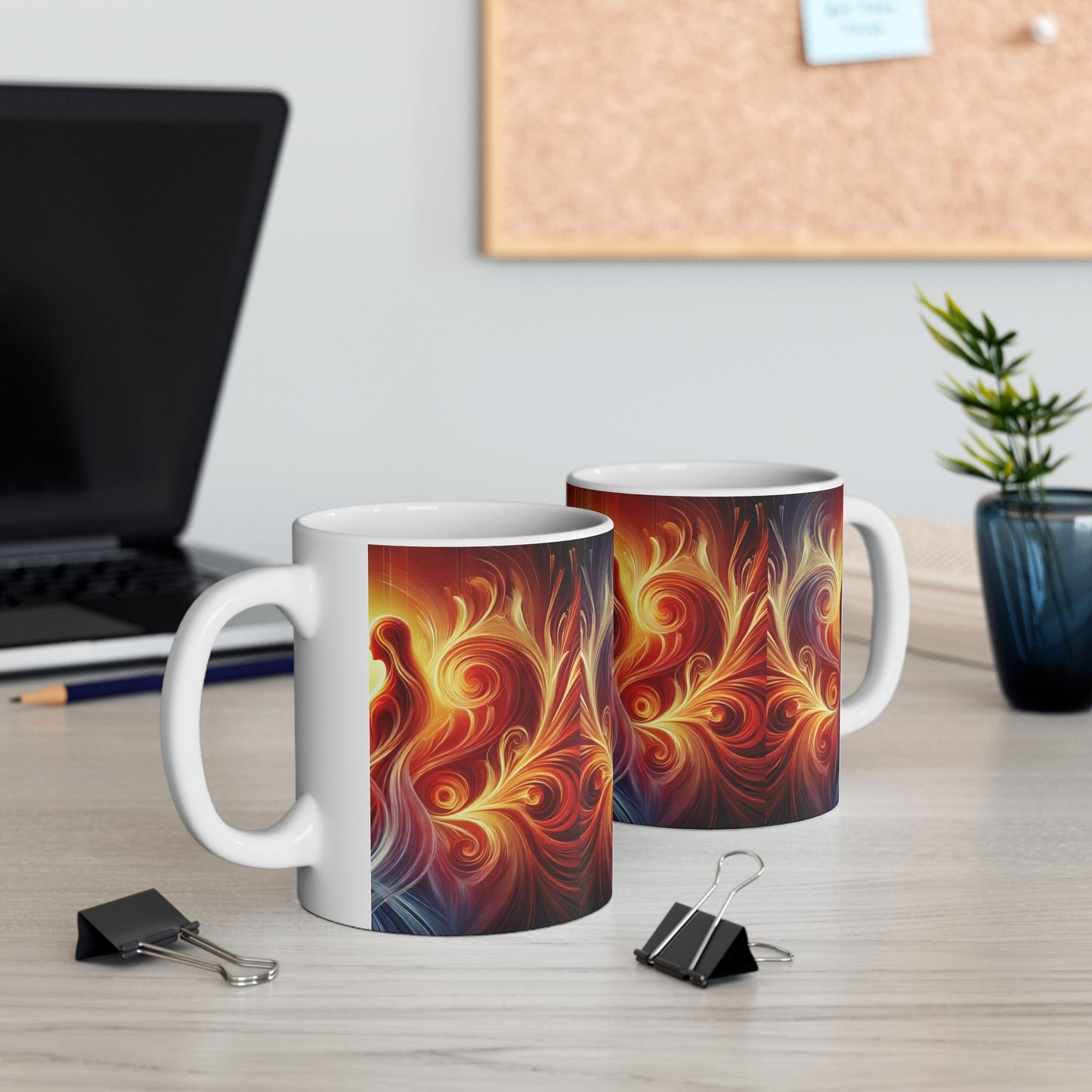 Eternal Flame - Immortal Love Collection - Unique 11oz & 15oz Love Design for Coffee & Tea Lovers