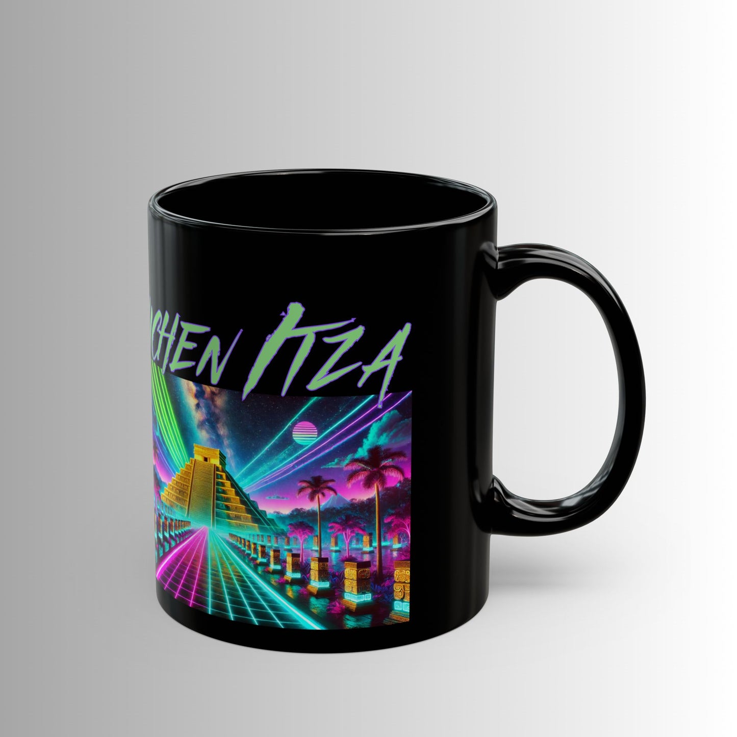 Immortal Bloodlines - Chichen Itza Mug - Vibrant Graphic Coffee Cup for Mythology Lovers