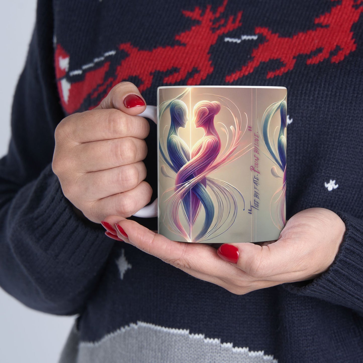 Bound by Love - Immortal Love Collection - Unique 11oz & 15oz Love Design for Coffee & Tea Lovers