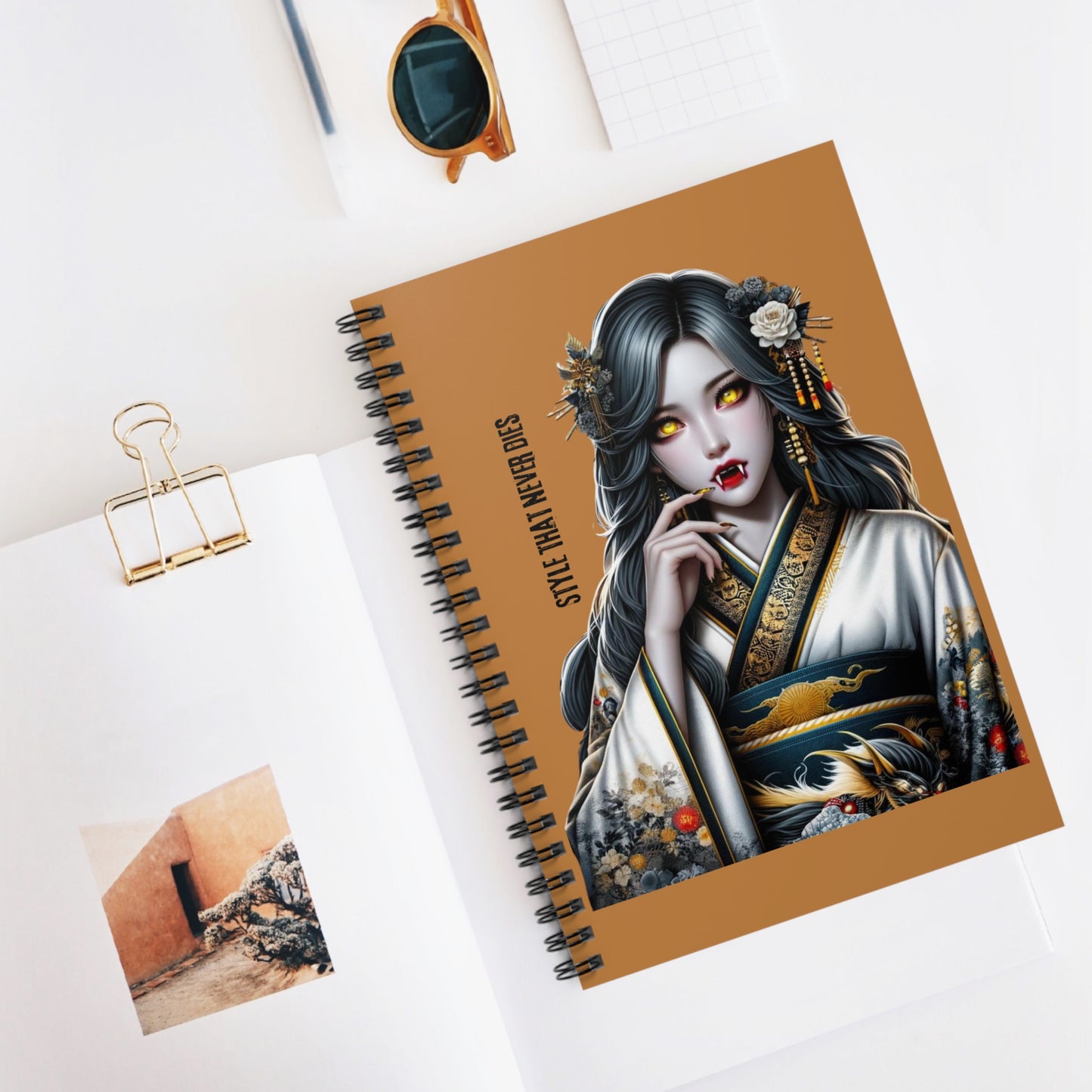 Geisha Spiral Notebook - Ruled Line