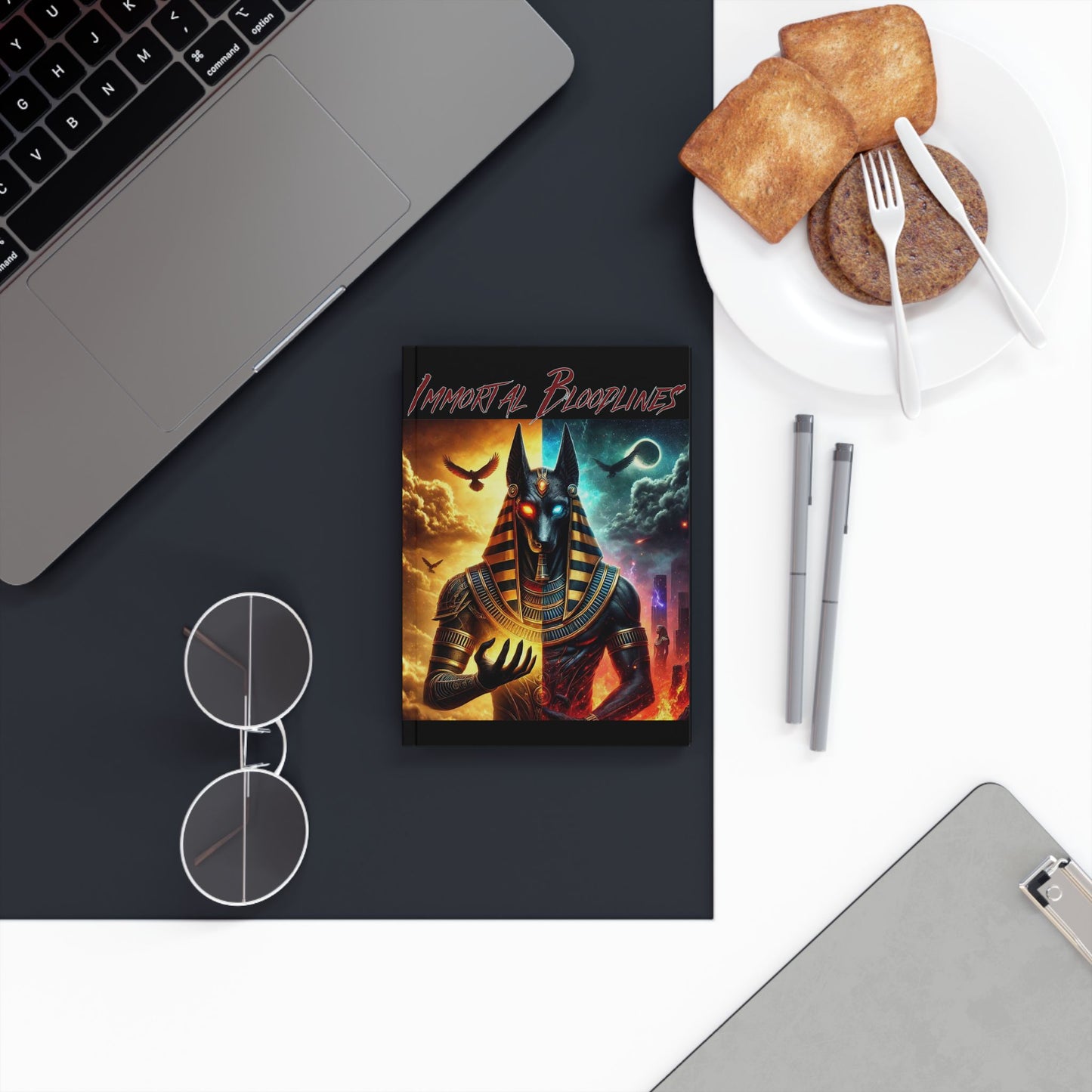 Hardback Journal — 'Immortal Bloodlines' Anubis Notebook