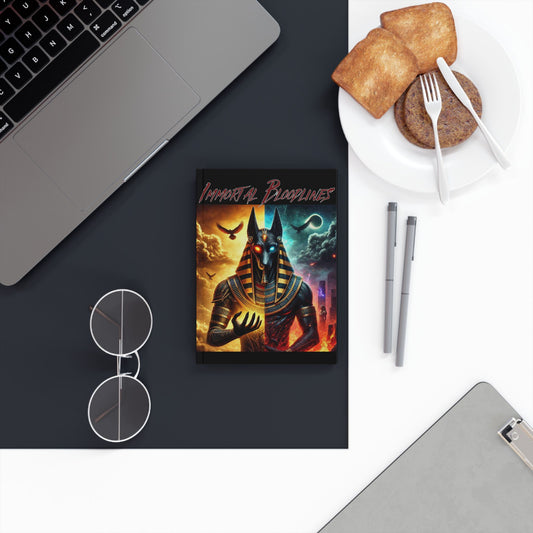 Hardback Journal — 'Immortal Bloodlines' Anubis Notebook