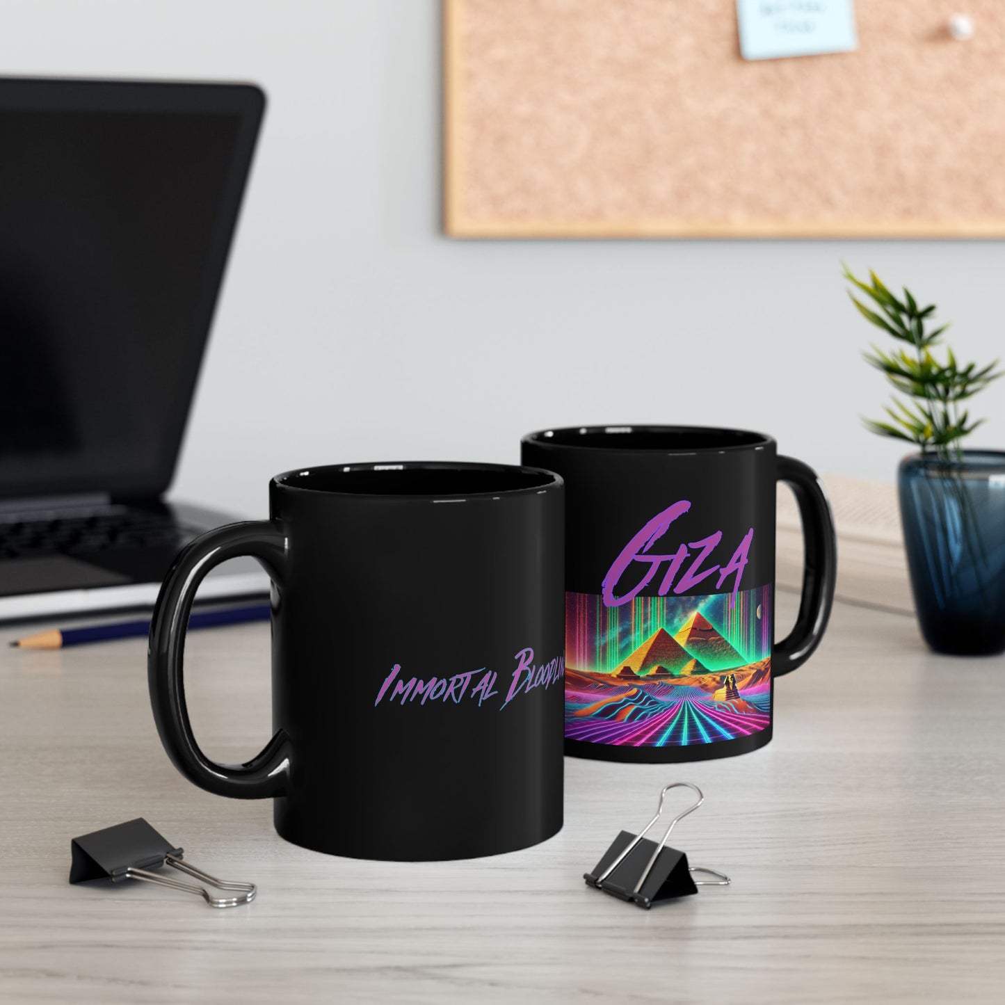 Immortal Bloodlines - Giza Mug - Vibrant Graphic Coffee Cup for Mythology Lovers