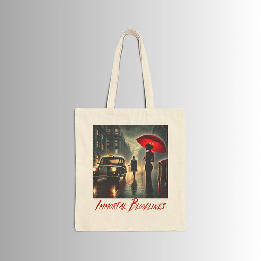 Immortal Bloodlines Gothic Tote Bag - Stylish Canvas Shopper for Art Lovers - First Glance (GCC)