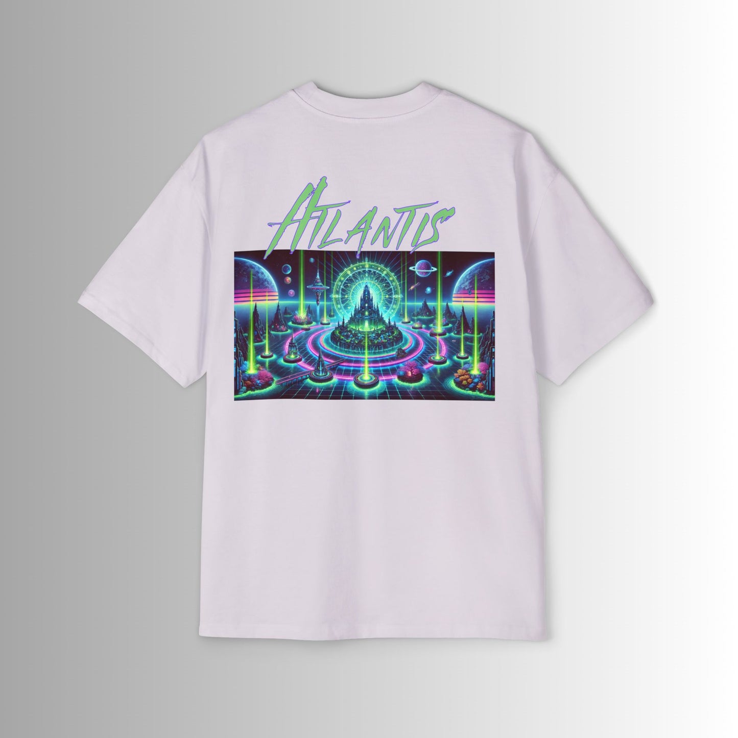 Immortal Bloodlines Men's Heavy Oversized Tee - Atlantis Graphic T-Shirt