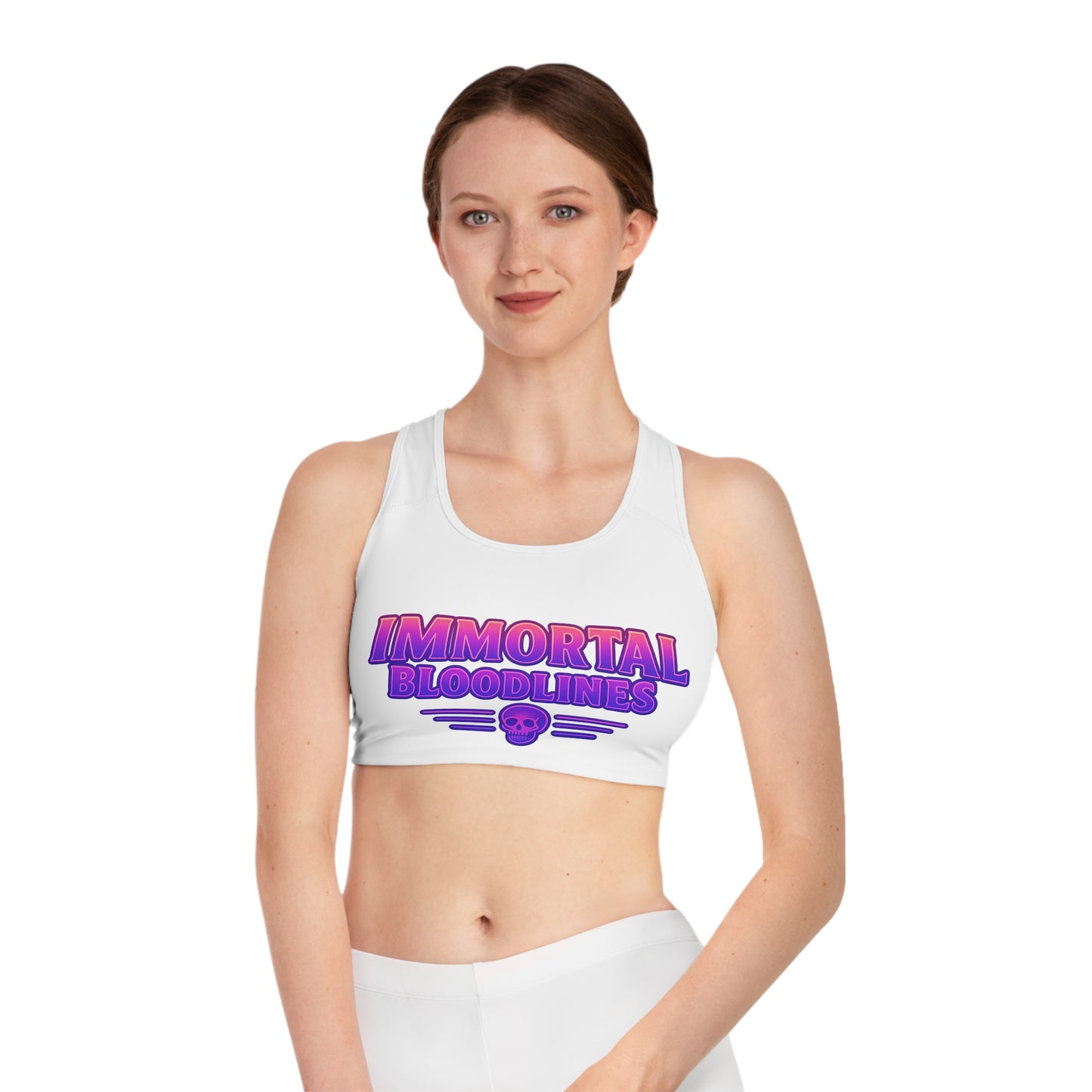 Immortal Bloodlines Sports Bra | AOP Athletic Crop Top, Workout Gear, Fitness Apparel, Gym Wear, Trendy Activewear