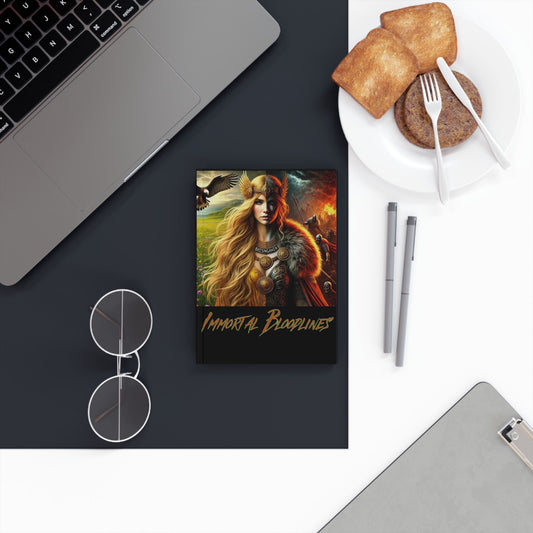 Hardback Journal — 'Immortal Bloodlines' Freya Goddess Notebook