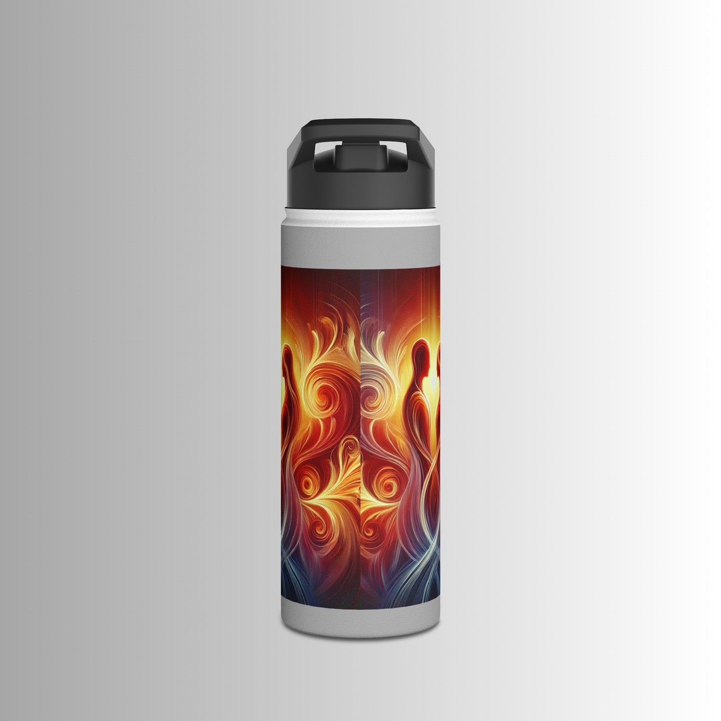 Eternal Flame - Stainless Steel Water Bottle, Standard Lid - The Immortal Love Collection