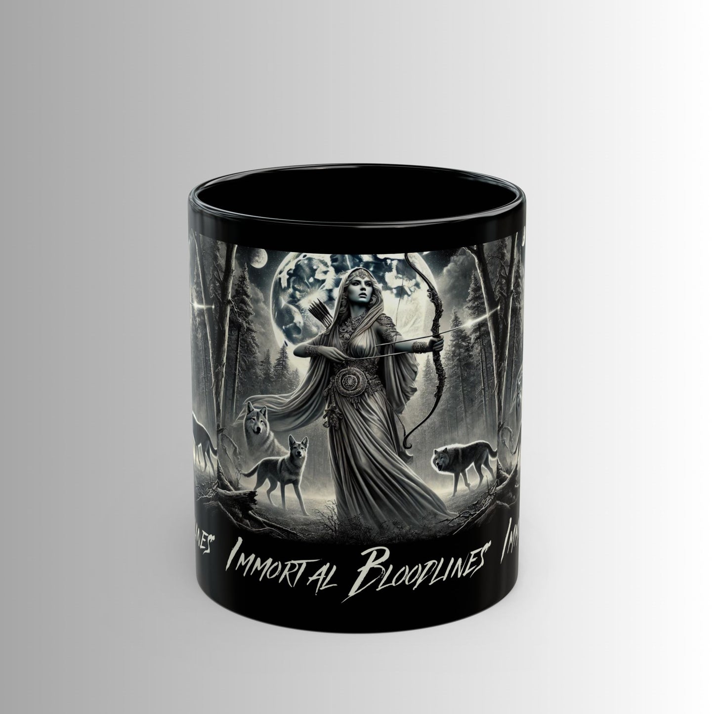Immortal Bloodlines- God's Collection (Diana) -  Black Mug — (11oz & 15oz)