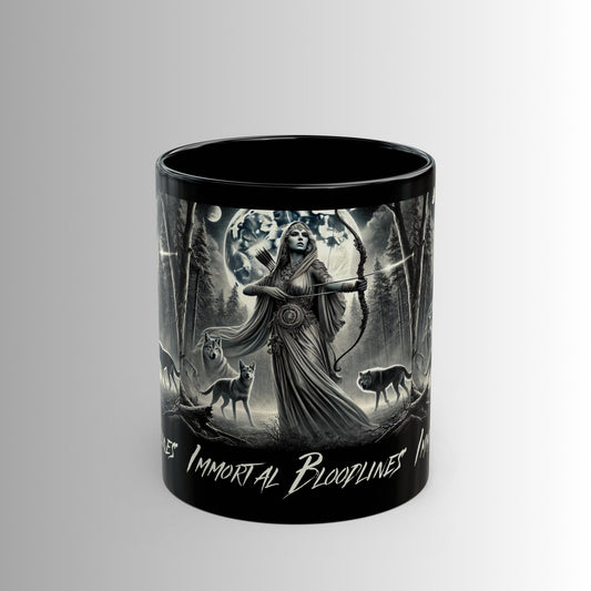 Immortal Bloodlines- God's Collection (Diana) -  Black Mug — (11oz & 15oz)