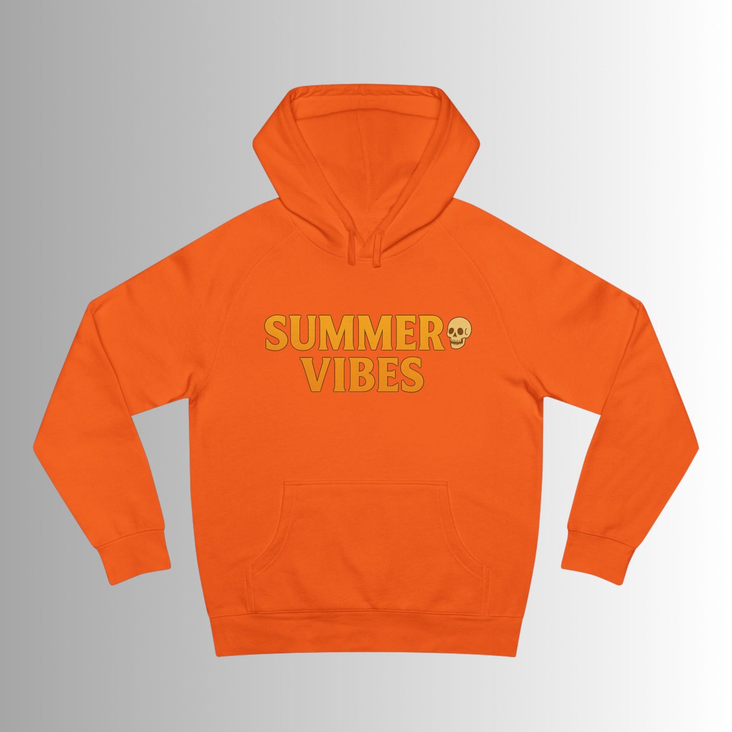 Summer Vibes Hoodie — Retro Wave Skeleton Surf Graphic Pullover