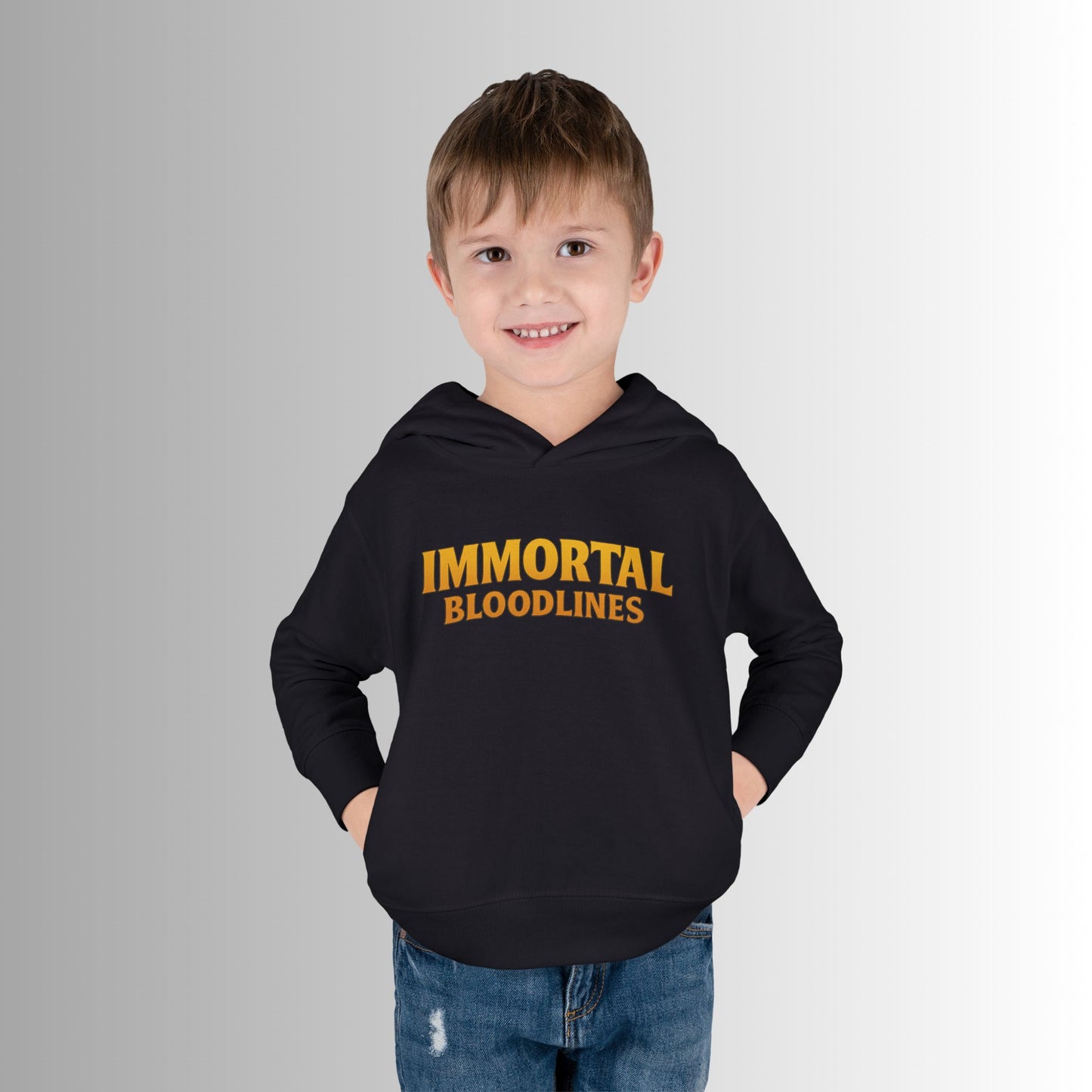 Toddler Hoodie — Neon 'Summer Vibes' Skeleton Pullover