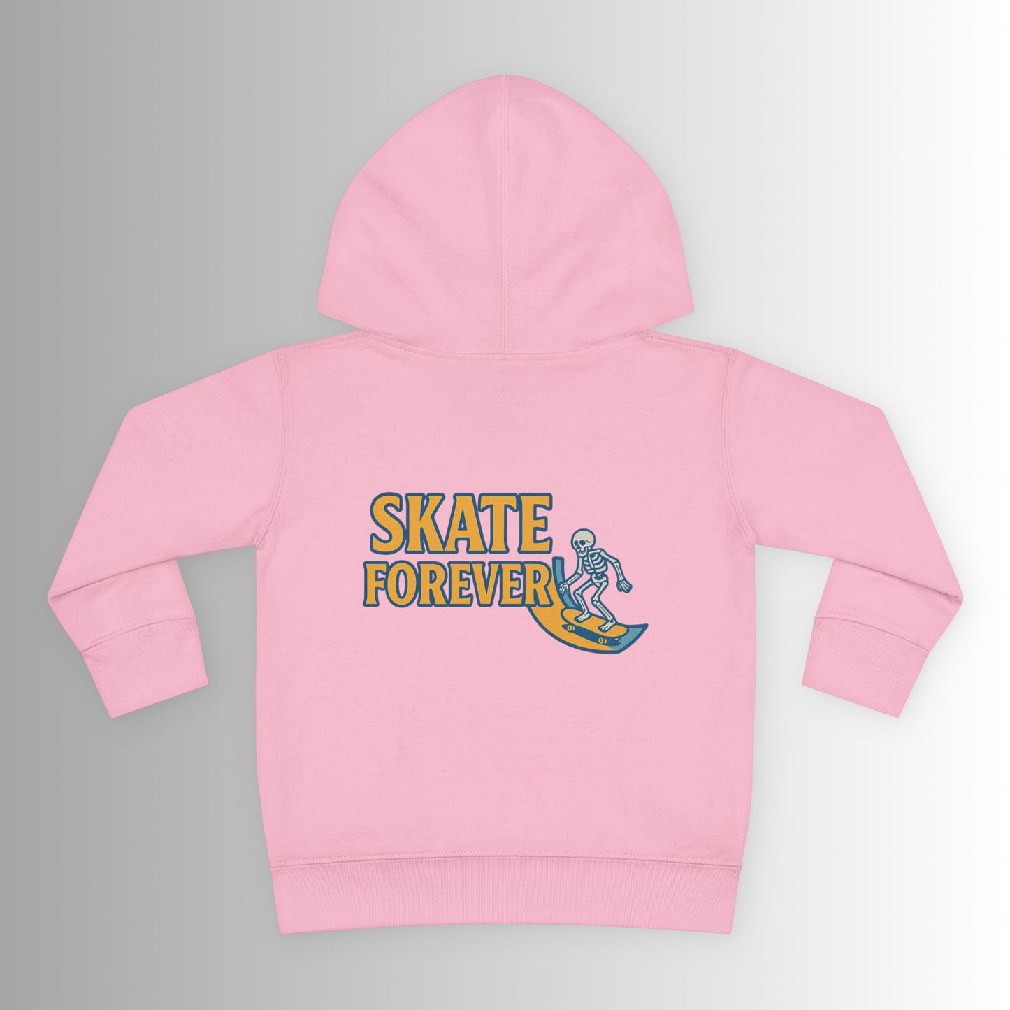 Toddler Hoodie — Neon 'Summer Vibes' Skeleton Pullover