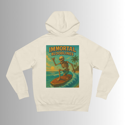 Surf Forever - Large Skeleton Surfer Hoodie GCC