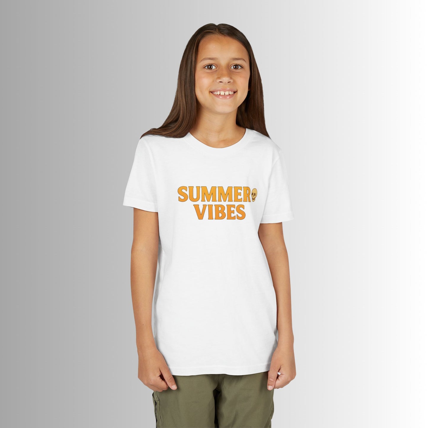 Summer Vibes Large Print Youth Tee