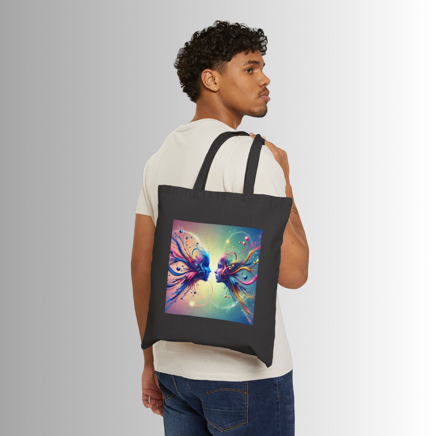 Immortal Bloodlines - Chemical Bond- Tote Bag - Stylish Canvas Shopper for Art Lovers (GCC)