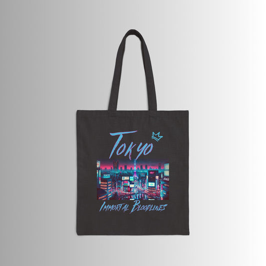 Immortal Bloodlines Gothic Tote Bag - Stylish Canvas Shopper for Art Lovers (Tokyo) GCC