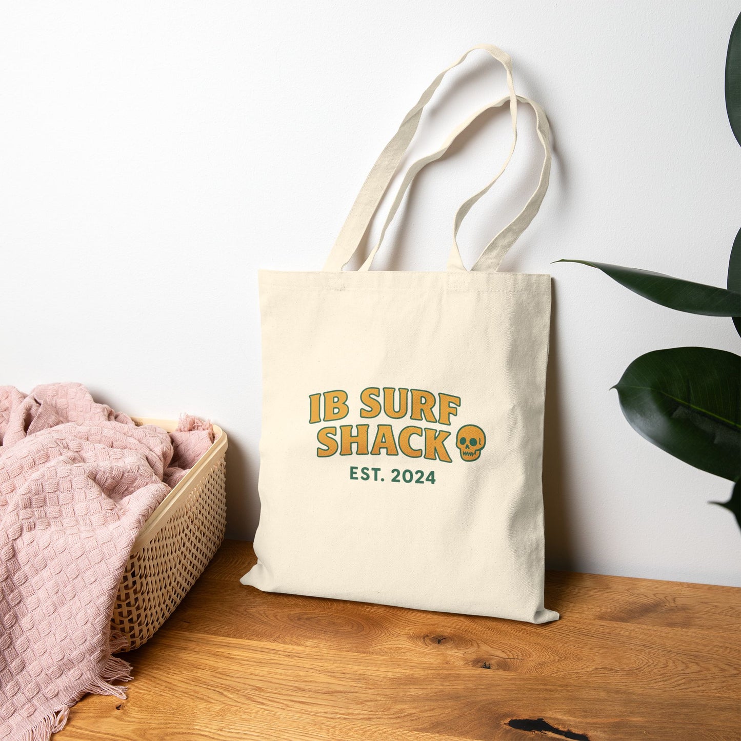 Surf-Inspired Cotton Canvas Tote Bag - Perfect for Beach Lovers, Eco-Friendly Shopping, Gifts for Surfers, Summer Adventures