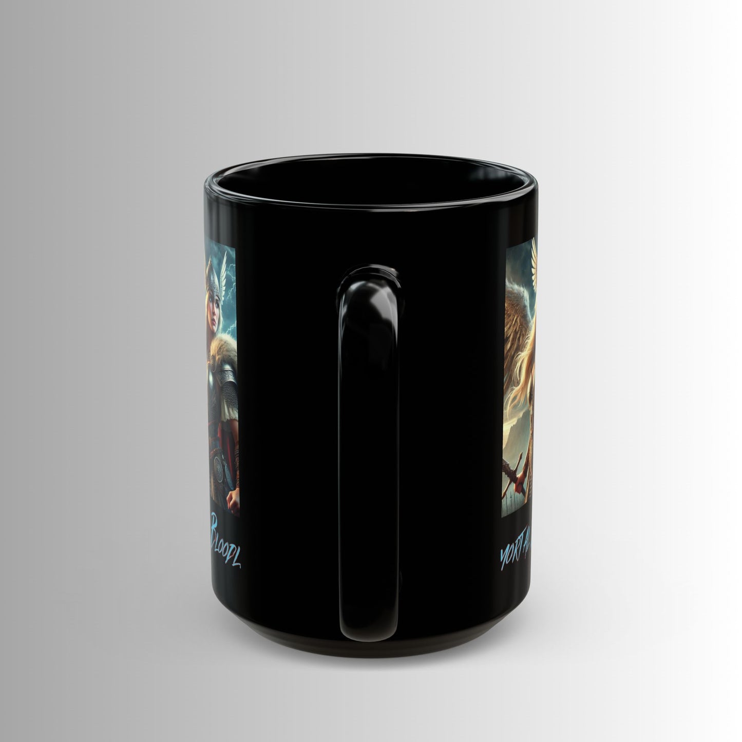 Immortal Bloodlines- God's Collection (Valkyrie) -  Black Mug — (11oz & 15oz)