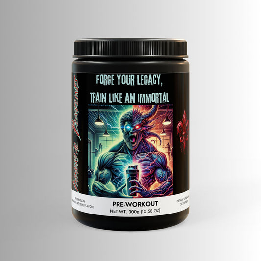 Train like an Immortal - Pre-Workout Supplement, Watermelon (300g, 10.58oz)