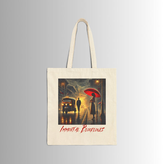 Immortal Bloodlines Gothic Tote Bag - Stylish Canvas Shopper for Art Lovers - First Glance 4 (GCC)