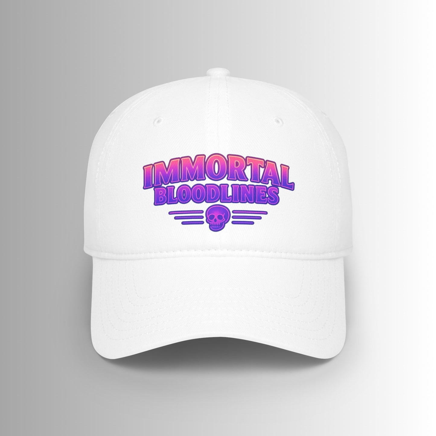 Immortal Bloodlines Baseball Cap — Neon Skull Low Profile Hat