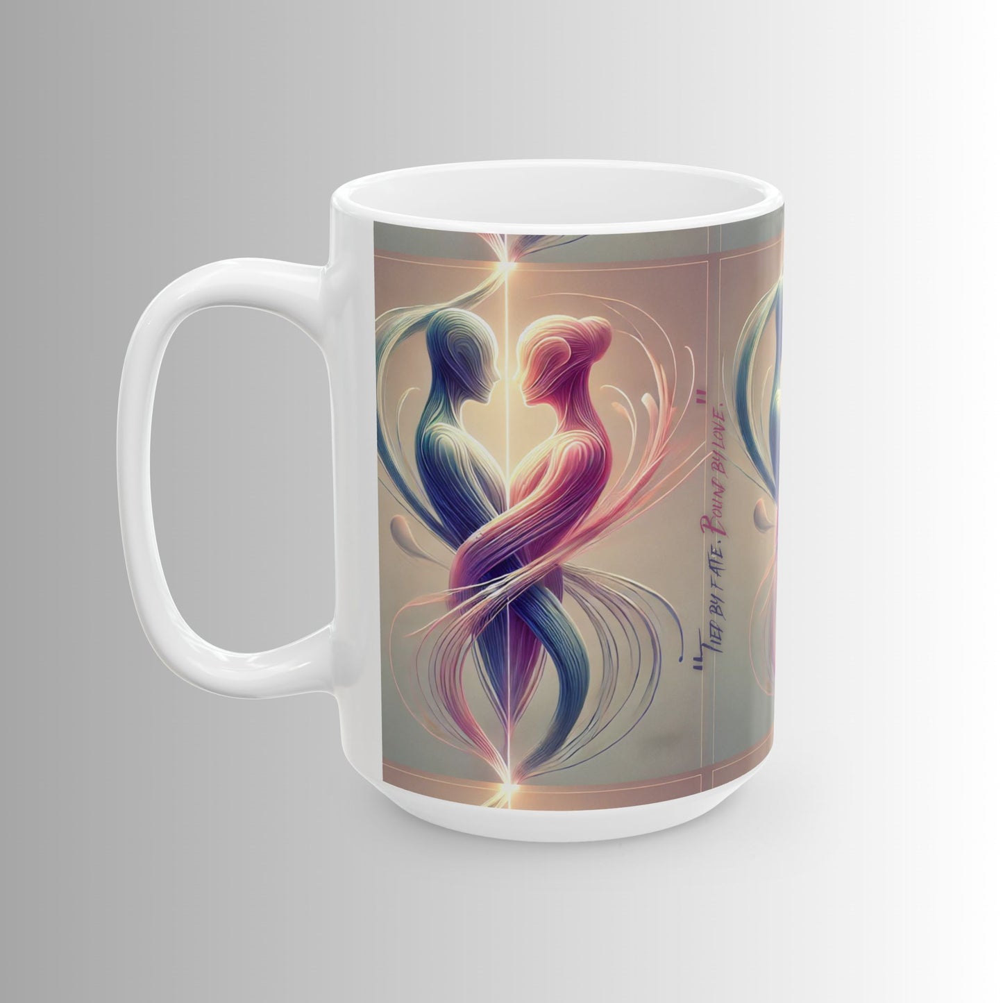 Bound by Love - Immortal Love Collection - Unique 11oz & 15oz Love Design for Coffee & Tea Lovers