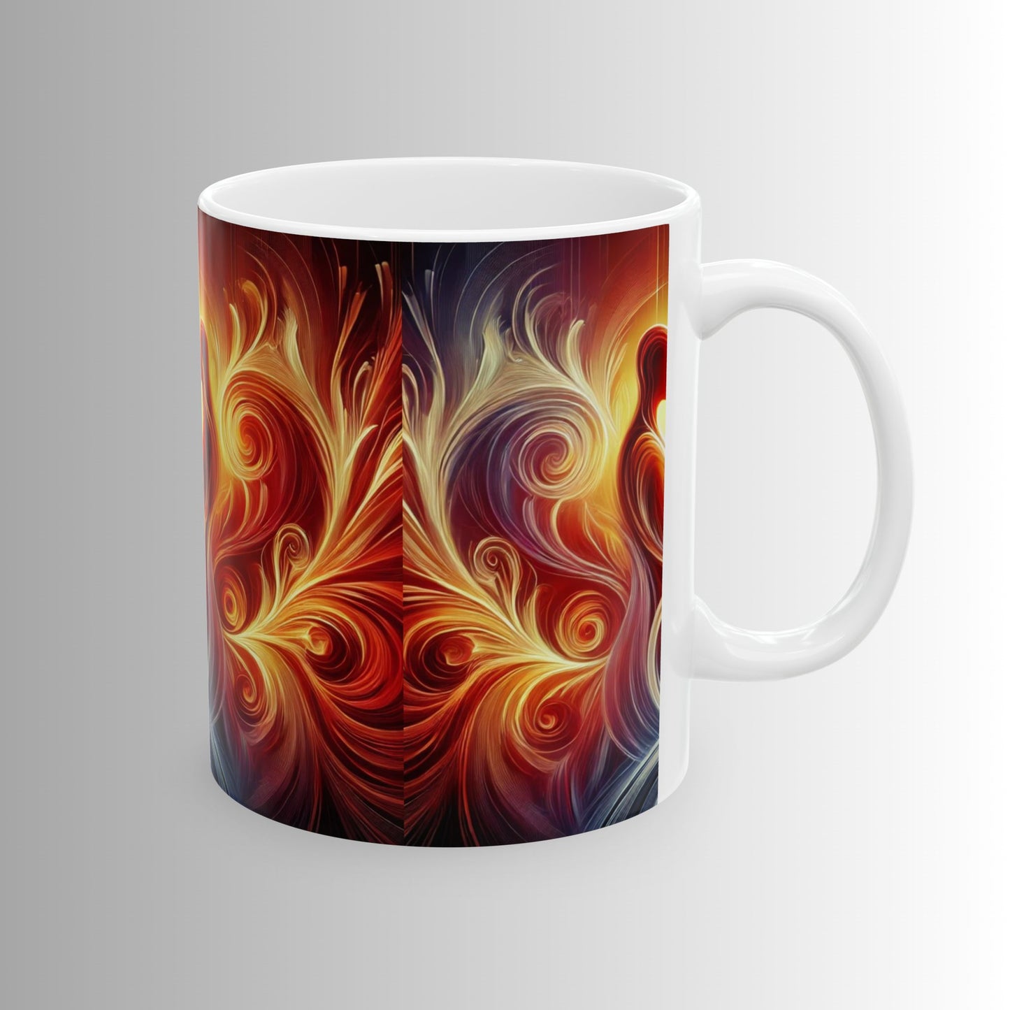 Eternal Flame - Immortal Love Collection - Unique 11oz & 15oz Love Design for Coffee & Tea Lovers