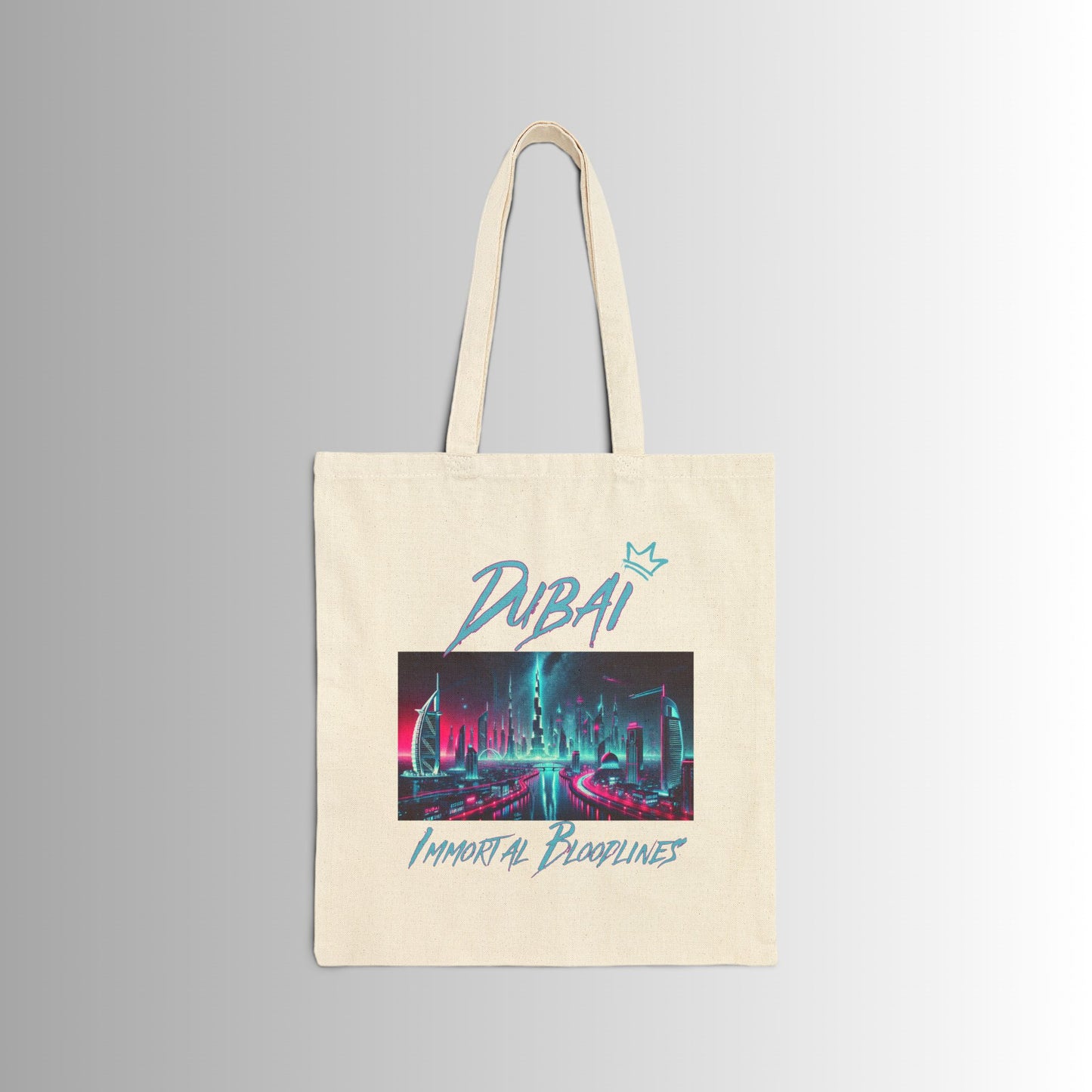 Immortal Bloodlines Gothic Tote Bag - Stylish Canvas Shopper for Art Lovers (Dubai) GCC