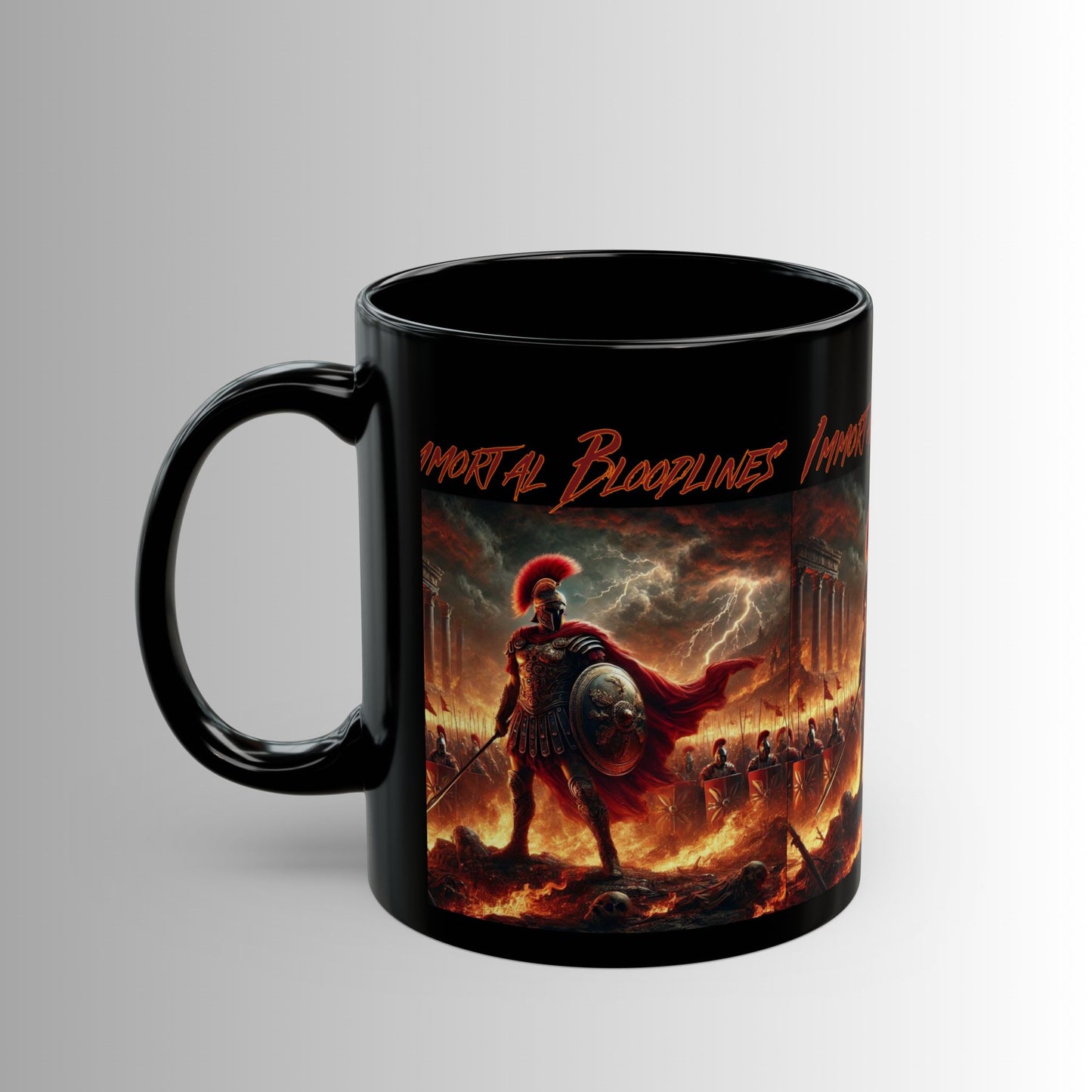 Immortal Bloodlines- God's Collection (Mars) -  Black Mug — (11oz & 15oz)