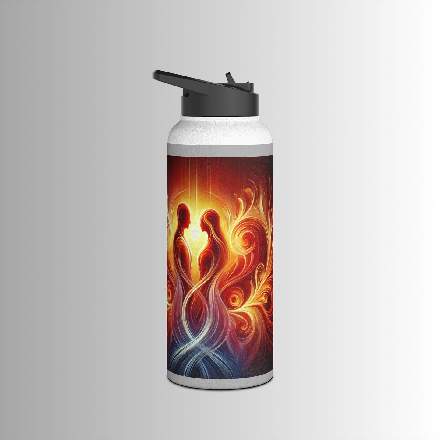 Eternal Flame - Stainless Steel Water Bottle, Standard Lid - The Immortal Love Collection