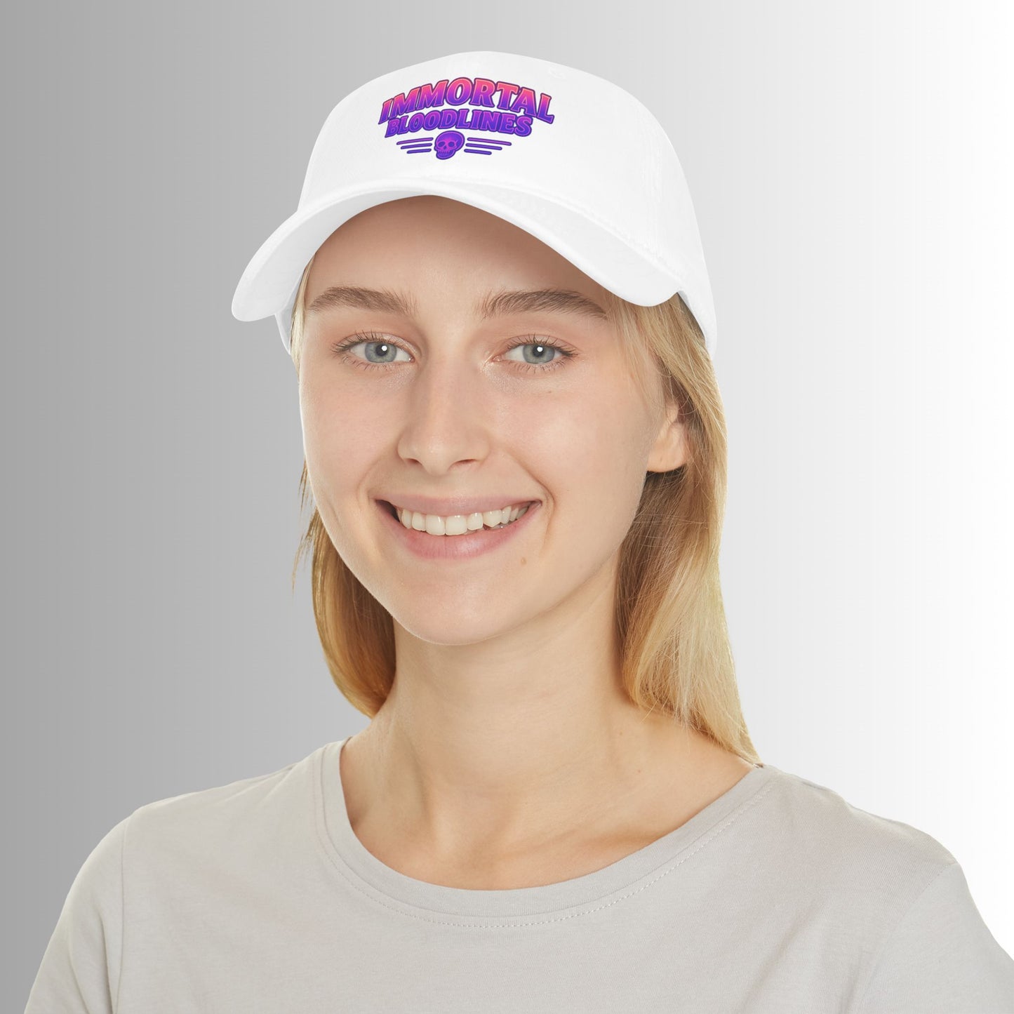 Immortal Bloodlines Baseball Cap — Neon Skull Low Profile Hat