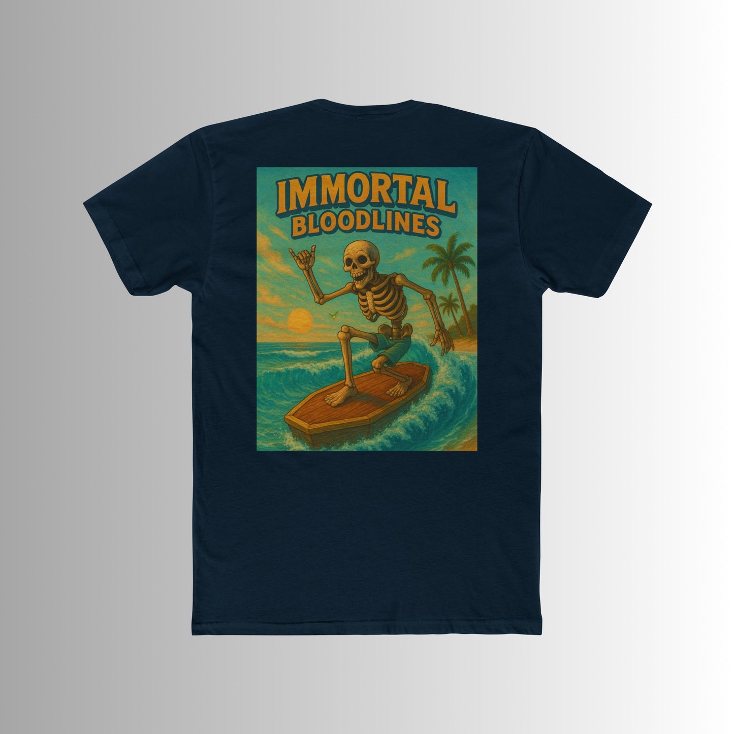 Surf Forever Skeleton Tee for the Summer