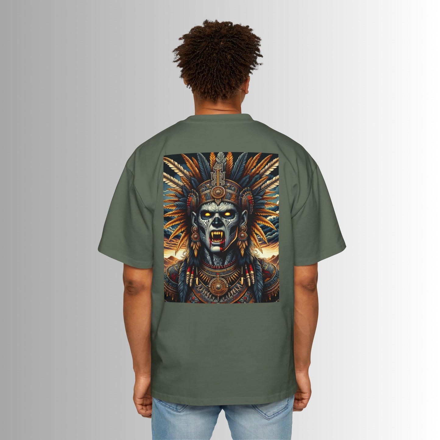 The Curse of the Tlacaelel - Aztec Priests Collection Oversized Tee