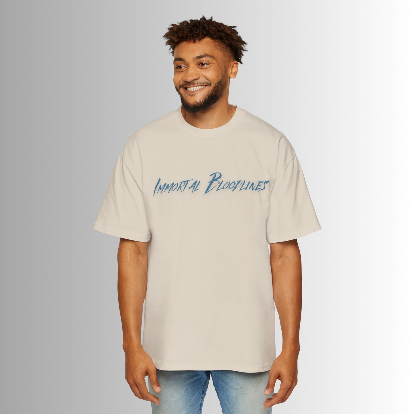 Immortal Bloodlines Men's Heavy Oversized Tee - Valhalla Graphic T-Shirt