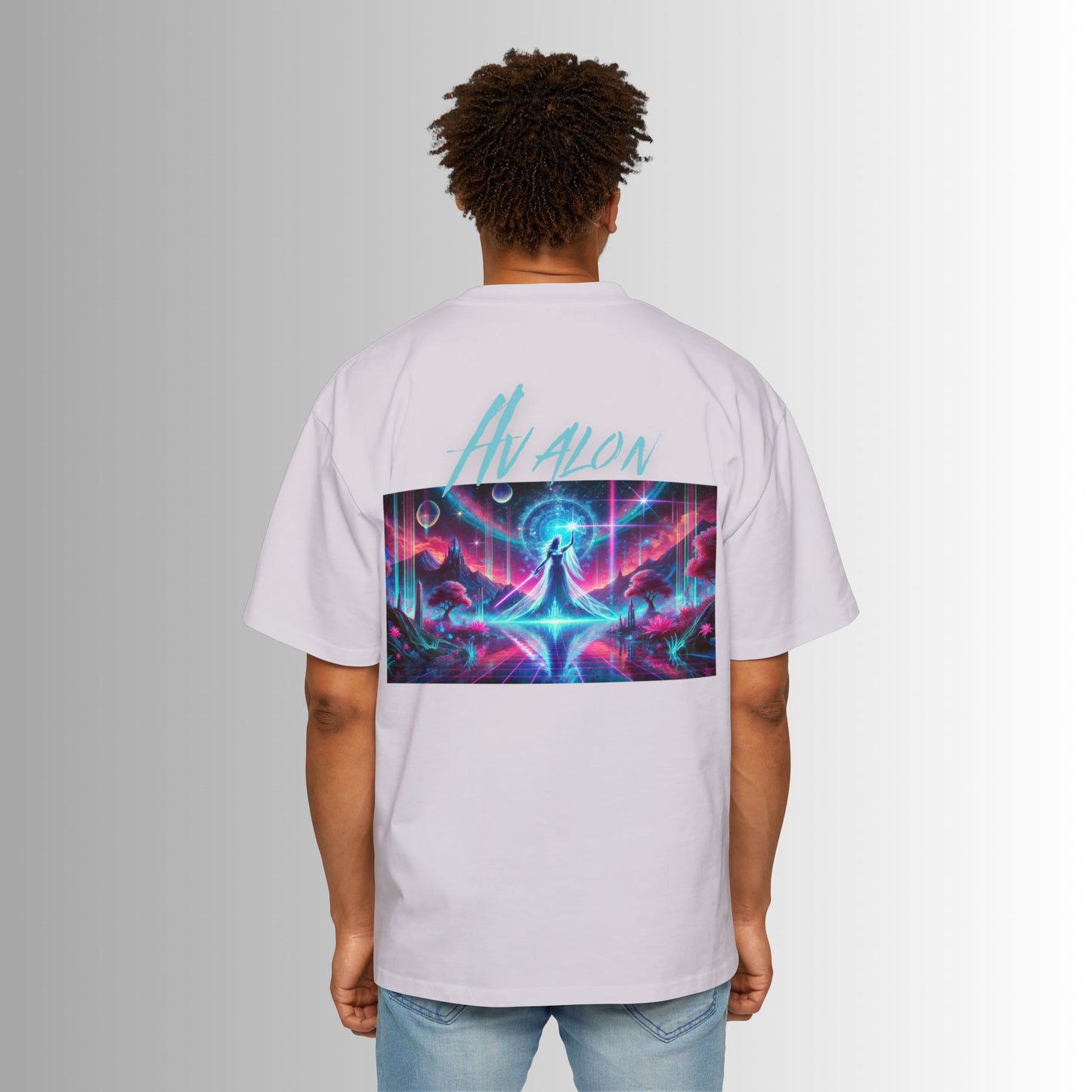 Immortal Bloodlines Men's Heavy Oversized Tee - Avalon Graphic T-Shirt