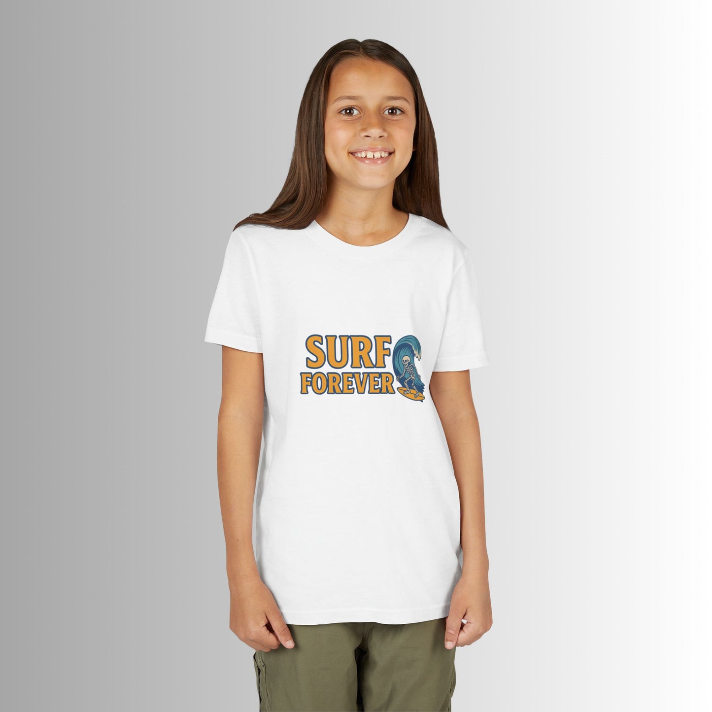 Surf Forever Large Print Youth Tee