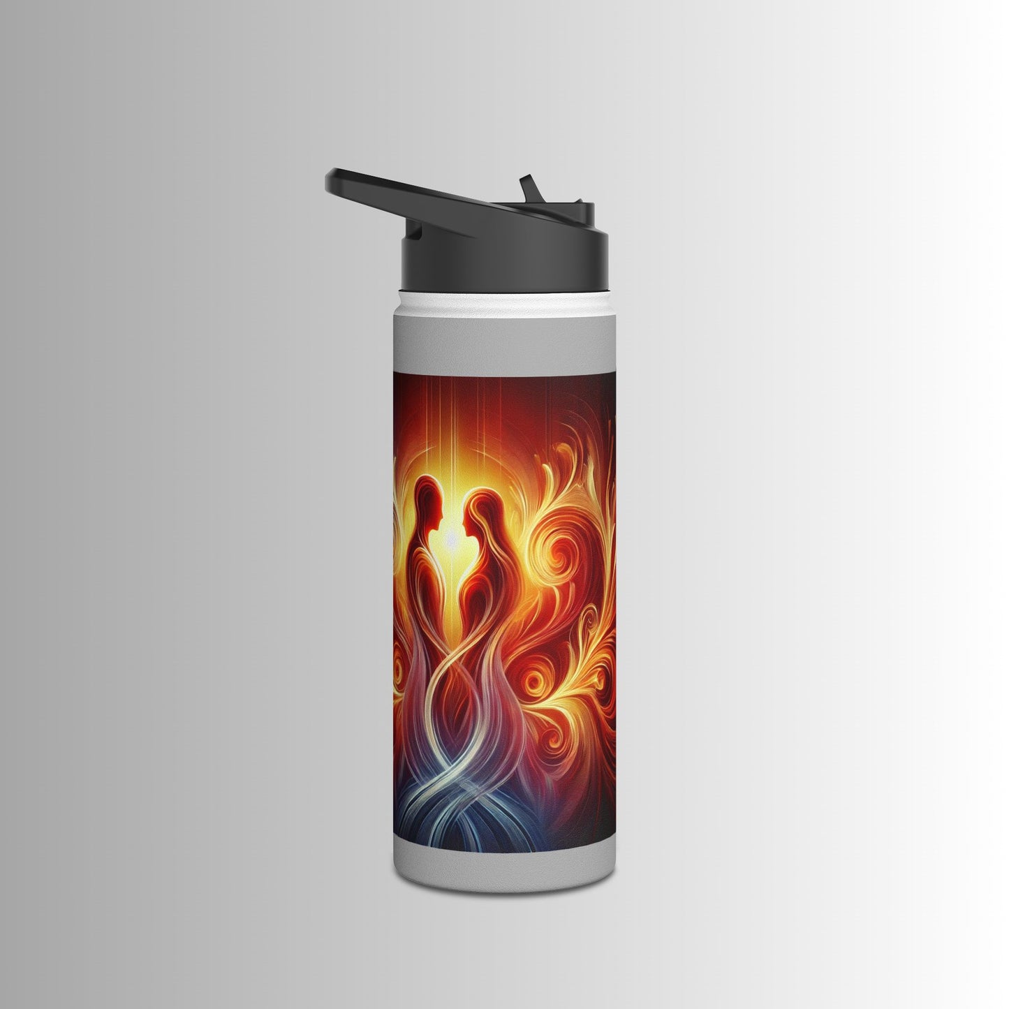 Eternal Flame - Stainless Steel Water Bottle, Standard Lid - The Immortal Love Collection
