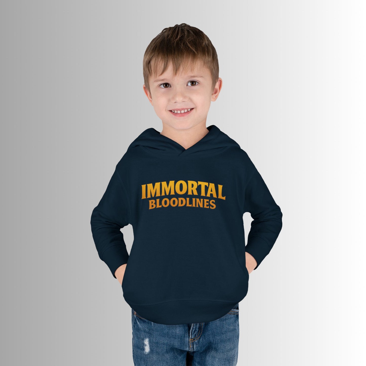 Toddler Hoodie — Neon 'Summer Vibes' Skeleton Pullover