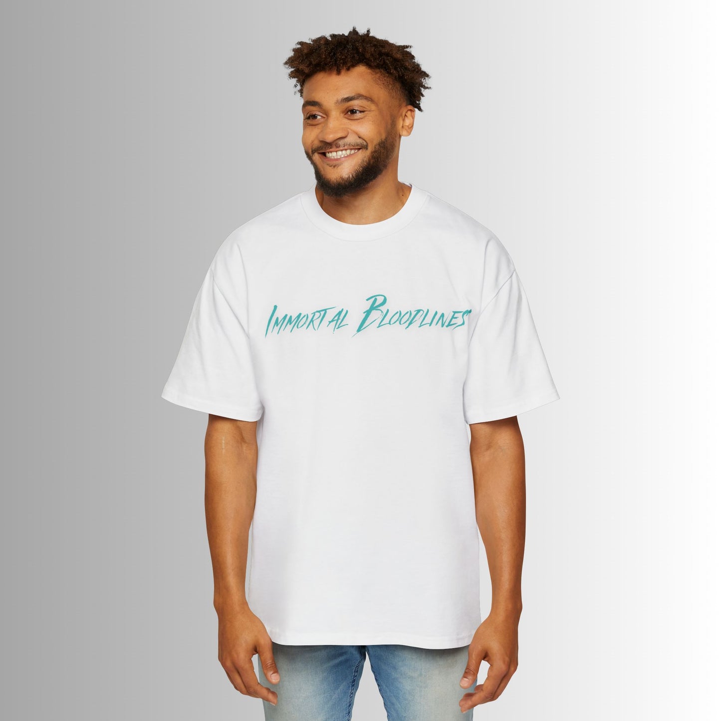 Immortal Bloodlines Men's Heavy Oversized Tee - Garden of Eden Graphic T-Shirt