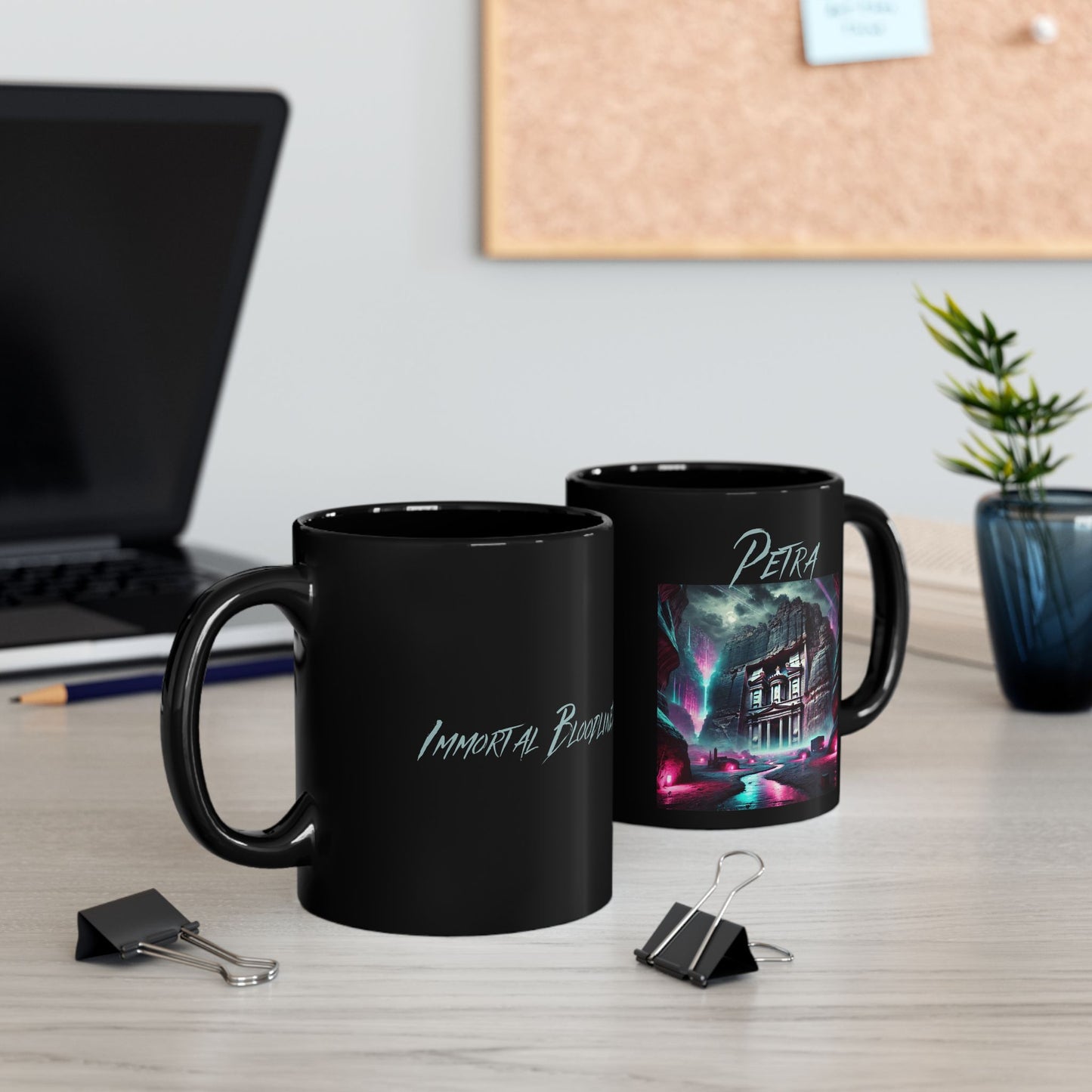 Immortal Bloodlines -  Petra Mug - Vibrant Graphic Coffee Cup for Mythology Lovers