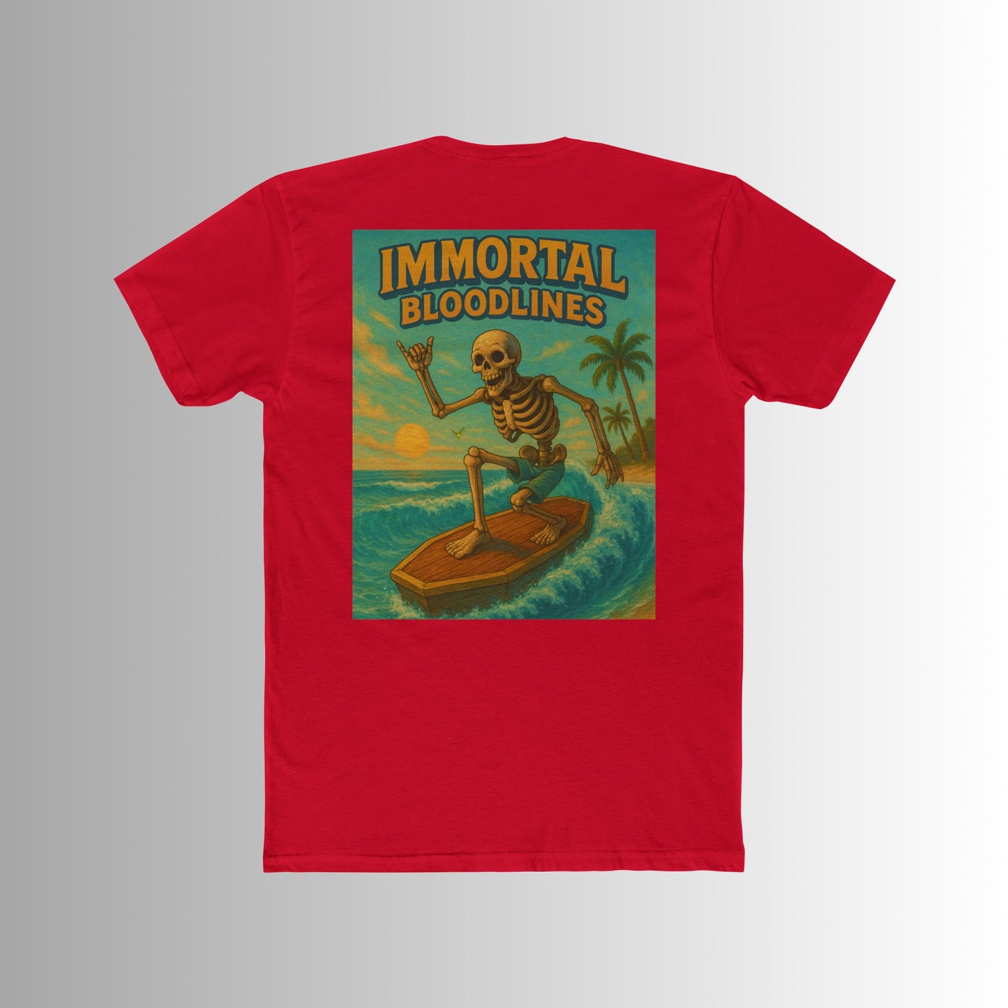 Surf Forever Skeleton Tee for the Summer