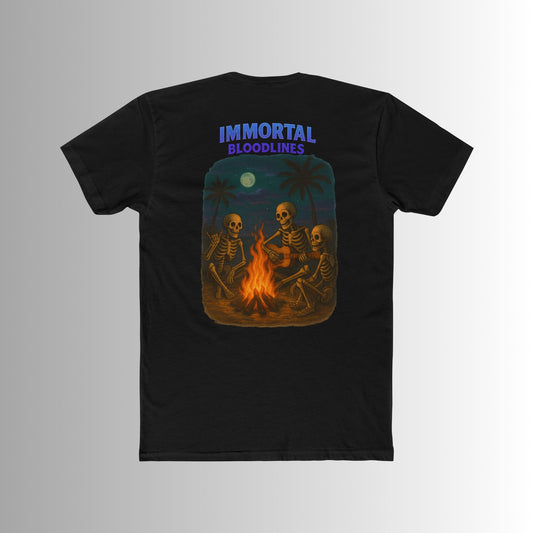 Surf-Inspired Unisex Cotton Crew Tee | Beach Vibes, Summer Style, Gift for Surfers, Casual Wear, Surf Forever, Immortal Bloodlines