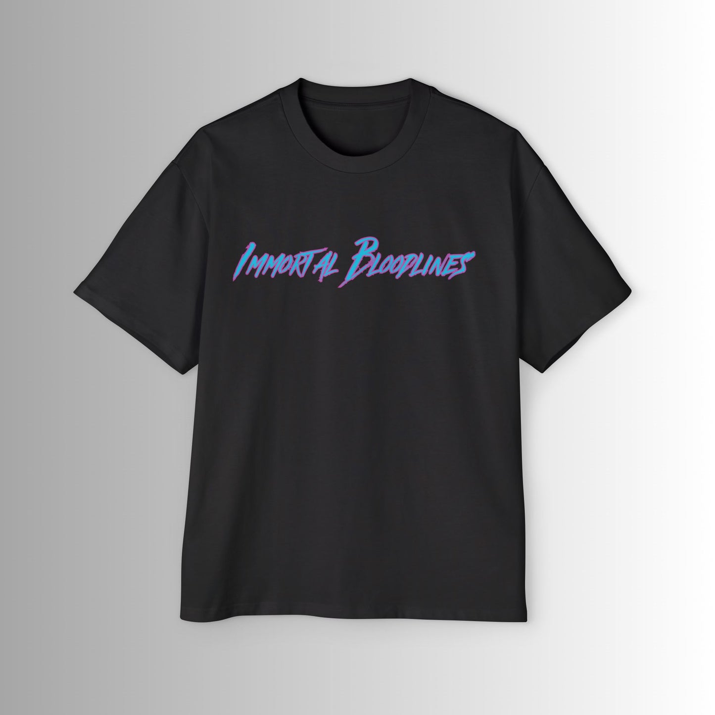 Immortal Bloodlines Men's Heavy Oversized Tee - Machu Picchua Graphic T-Shirt