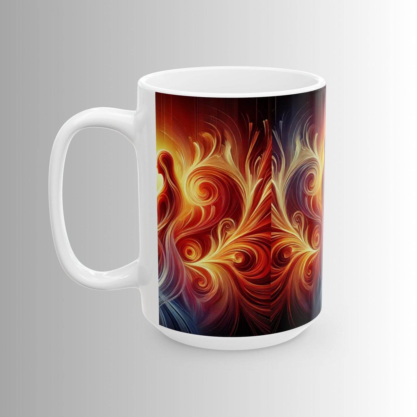 Eternal Flame - Immortal Love Collection - Unique 11oz & 15oz Love Design for Coffee & Tea Lovers