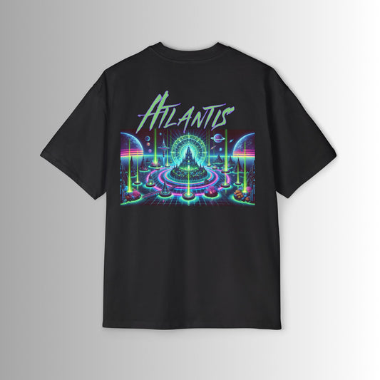 Immortal Bloodlines Men's Heavy Oversized Tee - Atlantis Graphic T-Shirt