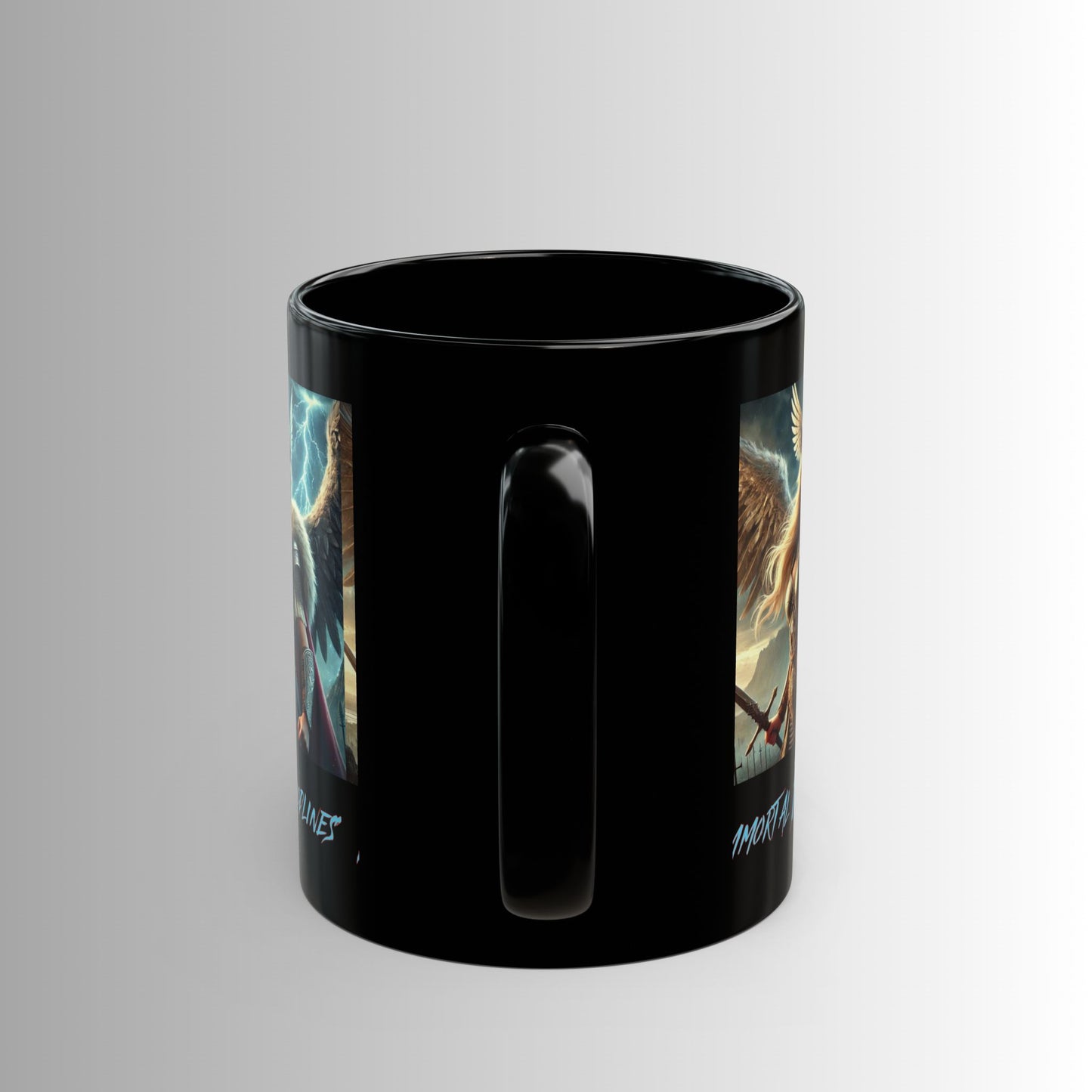 Immortal Bloodlines- God's Collection (Valkyrie) -  Black Mug — (11oz & 15oz)